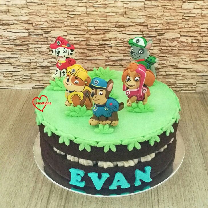 Paw Patrol Birthday Cake Toppers Loving Creations For You Paw Patrol Chocolate Cake With Vanilla Paw Patrol Birthday Cake Toppers Loving Creations For You Paw Patrol Chocolate Cake With Vanilla
