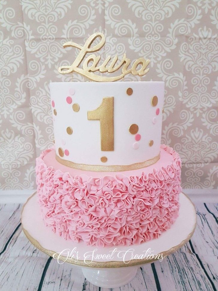 Princess 1St Birthday Cake First Birthday Cake With Pink And Gold Theme Birthdays Princess 1St Birthday Cake First Birthday Cake With Pink And Gold Theme Birthdays