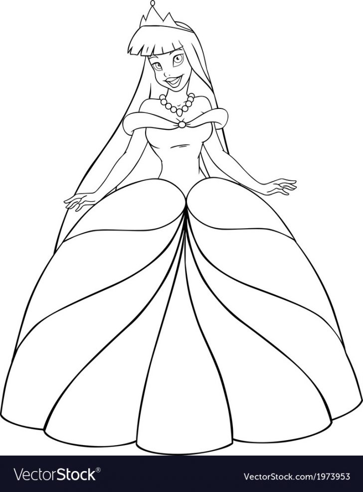 Princess Coloring Page Asian Princess Coloring Page Royalty Free Vector Image Princess Coloring Page Asian Princess Coloring Page Royalty Free Vector Image