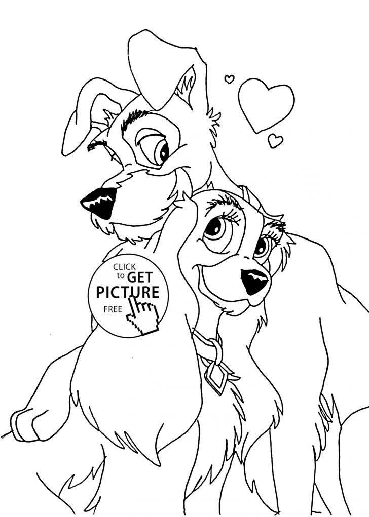 Printable Disney Coloring Pages Love Coloring Pages For Kids Printable Free Lady And Tramp Printable Disney Coloring Pages Love Coloring Pages For Kids Printable Free Lady And Tramp