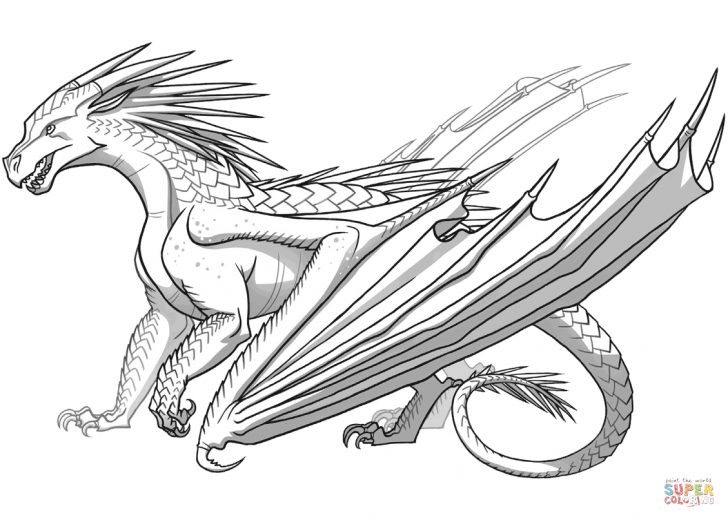 Printable Dragon Coloring Pages Icewing Dragon From Wings Of Fire Coloring Page Free Printable Printable Dragon Coloring Pages Icewing Dragon From Wings Of Fire Coloring Page Free Printable