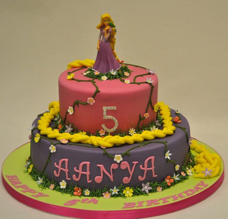Rapunzel Birthday Cake Two Tier Rapunzel Cake Childrens Birthday Cakes Celebration Rapunzel Birthday Cake Two Tier Rapunzel Cake Childrens Birthday Cakes Celebration