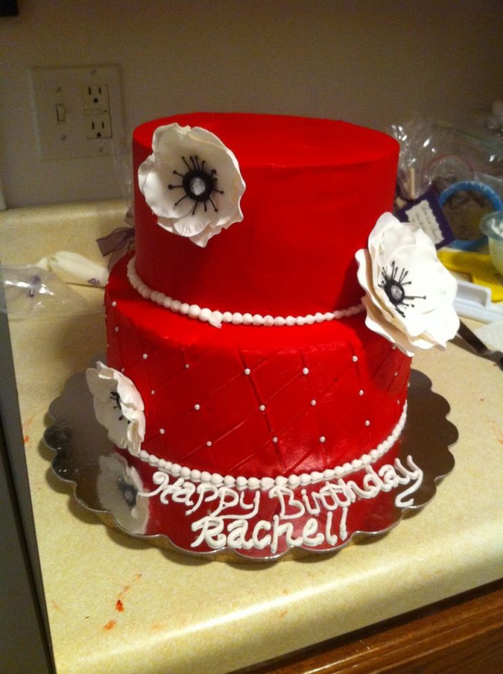 Red Birthday Cake Red And White Birthday Cake Cakecentral Red Birthday Cake Red And White Birthday Cake Cakecentral