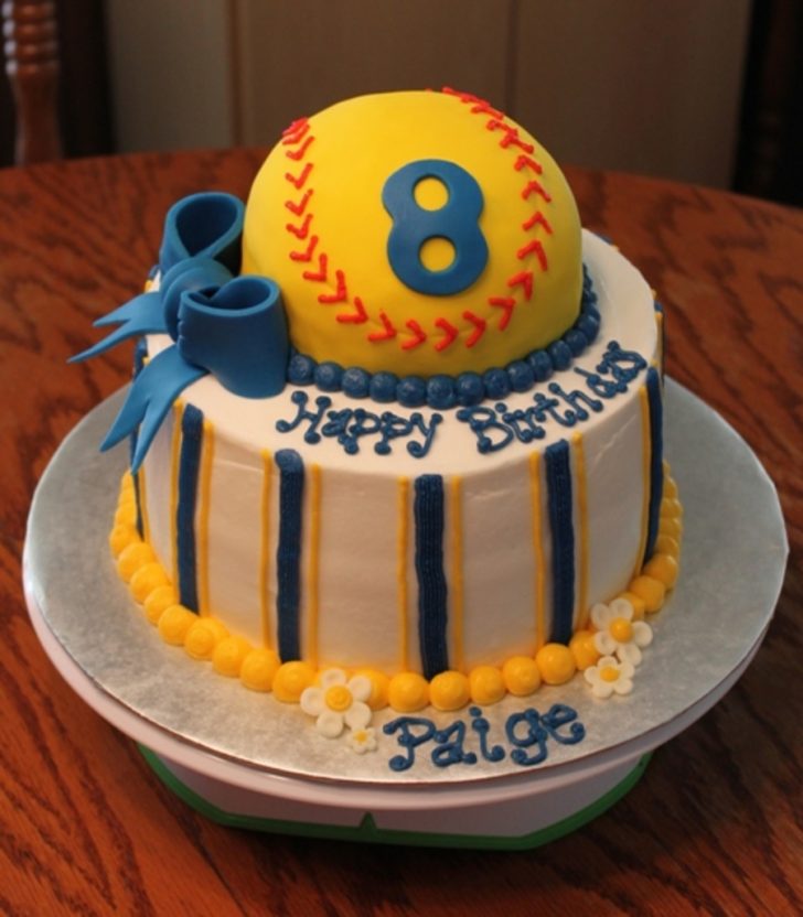 Softball Birthday Cakes Softball Birthday Cake Cakecentral Softball Birthday Cakes Softball Birthday Cake Cakecentral