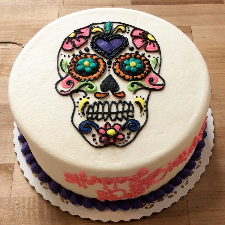Sugar Skull Birthday Cake Sugar Skull Birthday Cake Trefzgers Bakery Sugar Skull Birthday Cake Sugar Skull Birthday Cake Trefzgers Bakery