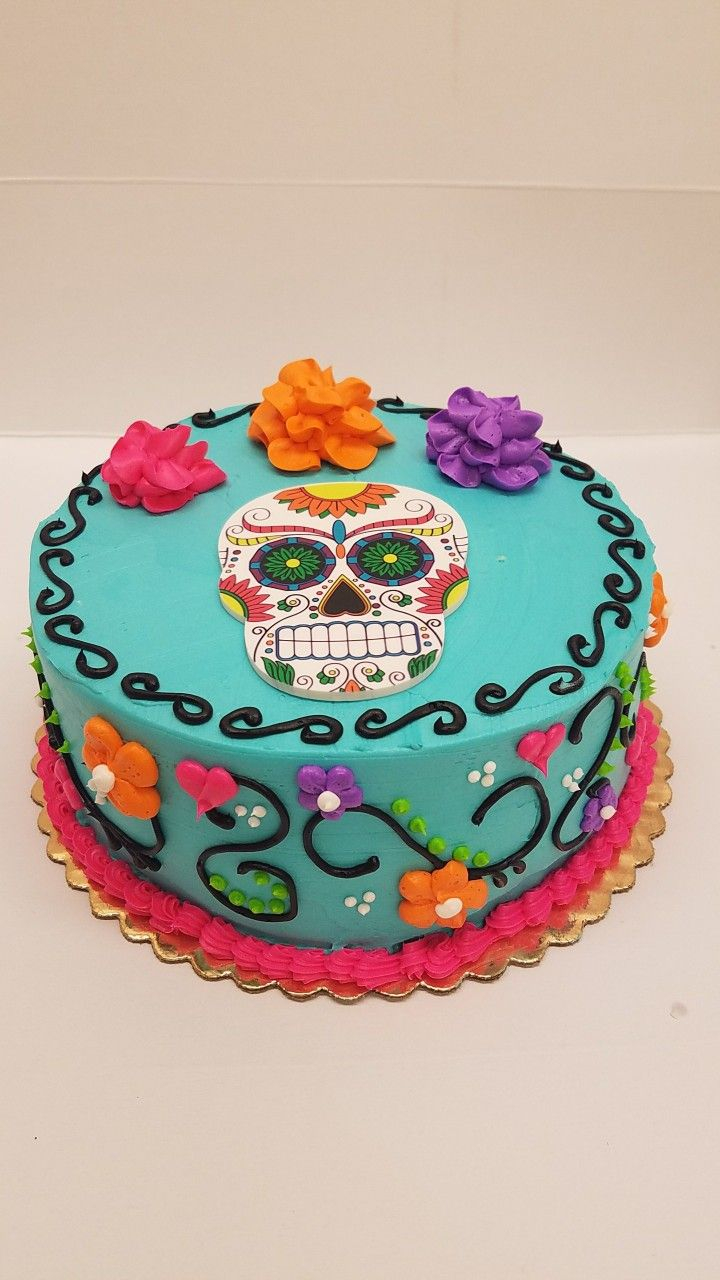 Sugar Skull Birthday Cake Sugar Skull Dia De Los Muertos Cake Coco Birthday Party Sugar Skull Birthday Cake Sugar Skull Dia De Los Muertos Cake Coco Birthday Party
