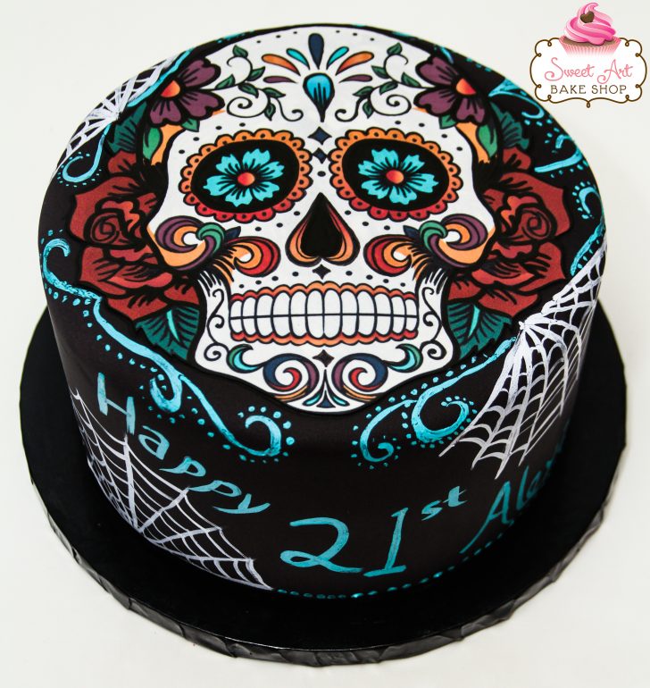 Sugar Skull Birthday Cake Sweet Art Bake Shop Celebration Cakes Sugar Skull Birthday Cake Sweet Art Bake Shop Celebration Cakes