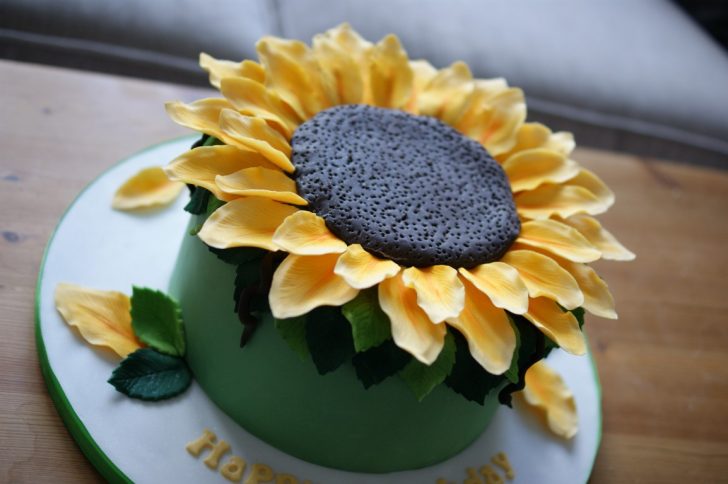 Sunflower Birthday Cake Giant Sunflower Birthday Cake Bakealous Sunflower Birthday Cake Giant Sunflower Birthday Cake Bakealous