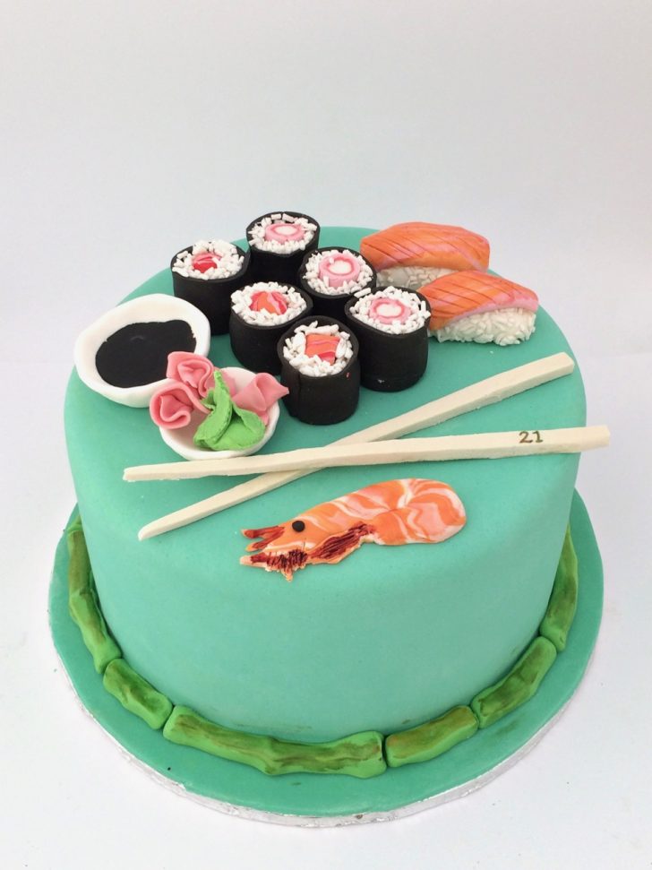 Sushi Birthday Cake Rozannes Cakes Sushi Cake Sushi Birthday Cake Rozannes Cakes Sushi Cake