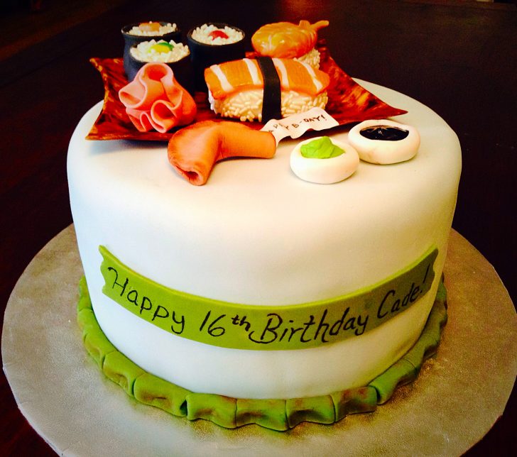 Sushi Birthday Cake Sushi Themed Cake The Baking Owl Sushi Birthday Cake Sushi Themed Cake The Baking Owl