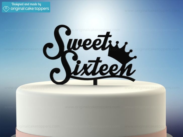 Sweet 16 Birthday Cake Sweet Sixteen Black 16th Birthday Cake Topper Original Cake Sweet 16 Birthday Cake Sweet Sixteen Black 16th Birthday Cake Topper Original Cake