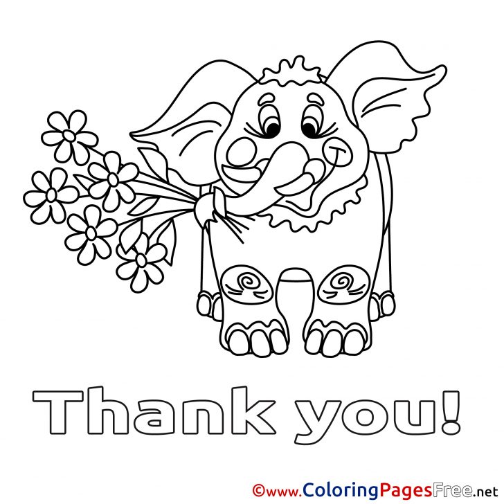 Thank You Coloring Pages Elephant Thank You Coloring Pages Free Thank You Coloring Pages Elephant Thank You Coloring Pages Free