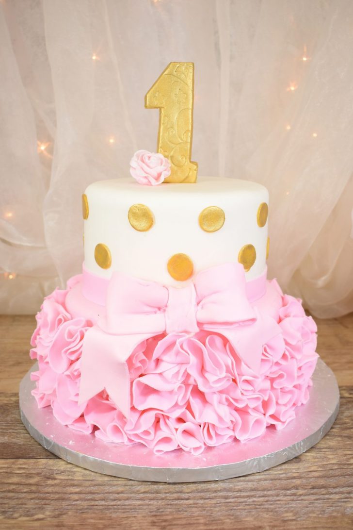 Two Tier Birthday Cake 1st Birthday 2 Tier Ruffle Cake Goodies Winnipeg Bakery Two Tier Birthday Cake 1st Birthday 2 Tier Ruffle Cake Goodies Winnipeg Bakery