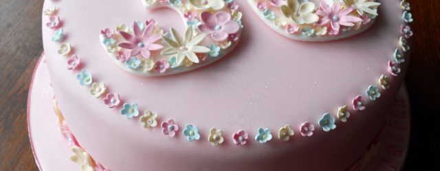 30Th Birthday Cake Ideas For Her Flowery 30th Birthday Cake Fun Cakes Pinterest 30 Birthday