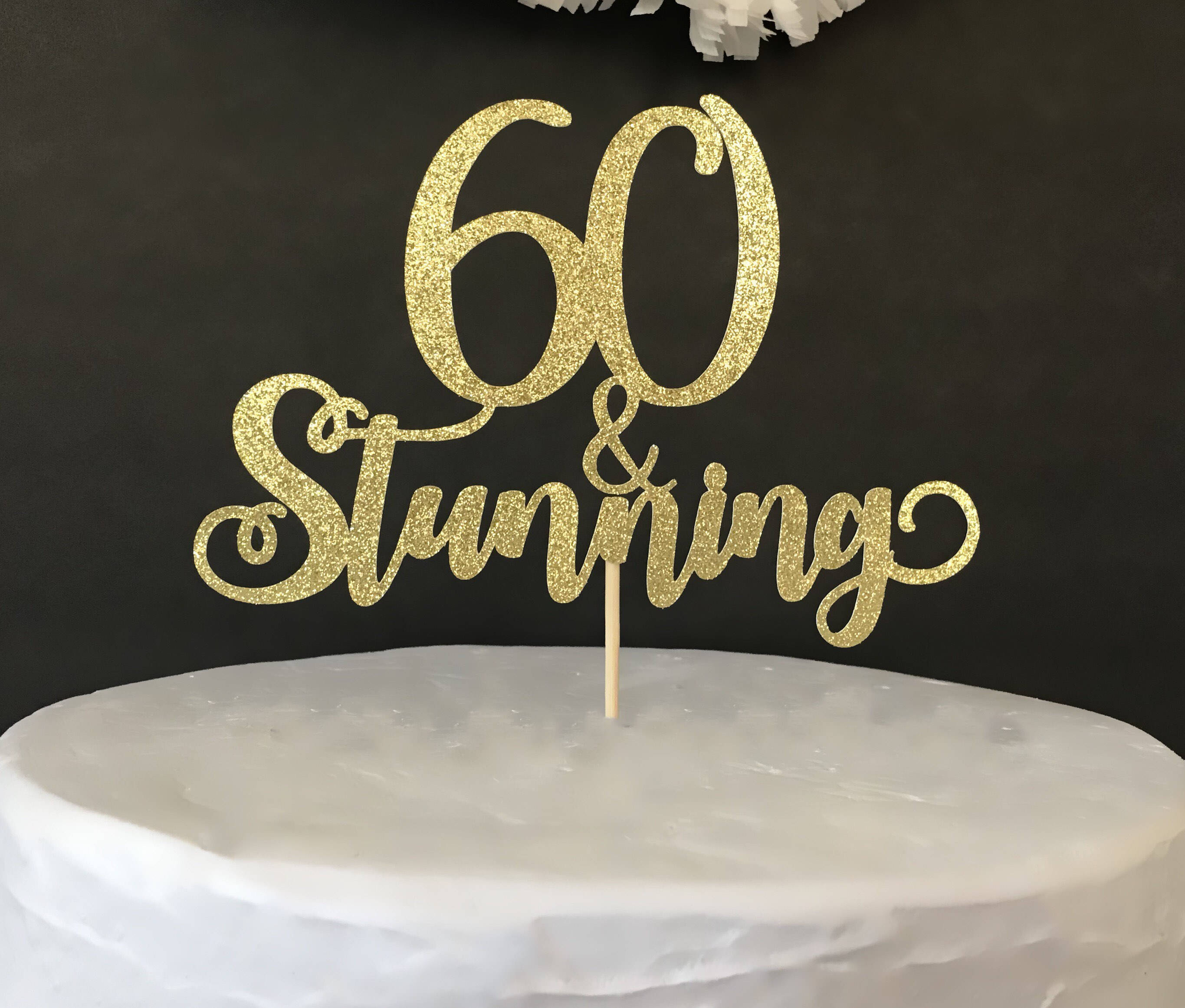 60Th Birthday Cake Toppers 60th Birthday Cake Topper60th Birthday ...