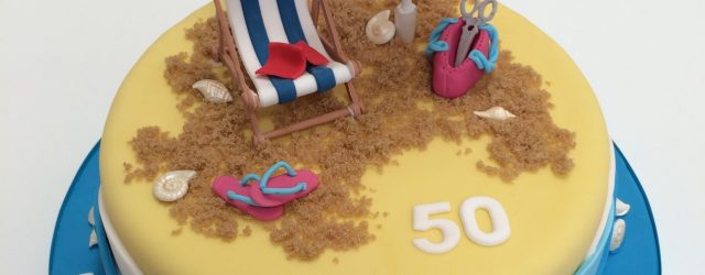 Beach Theme Birthday Cake Cute Beach Themed Cake Complete With Sun Umbrella Deckchair And Of