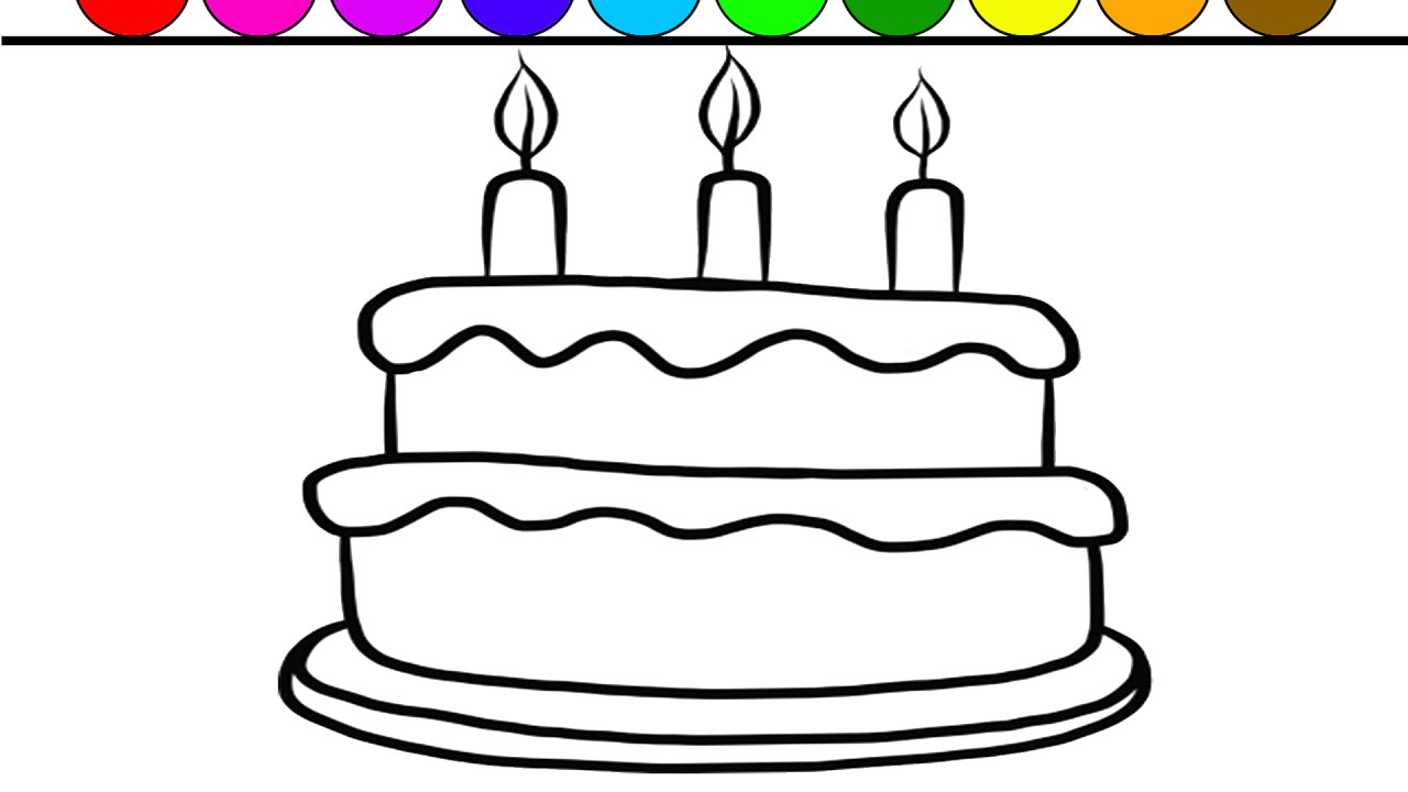 30+ Great Picture of Birthday Cake Coloring Page - albanysinsanity.com
