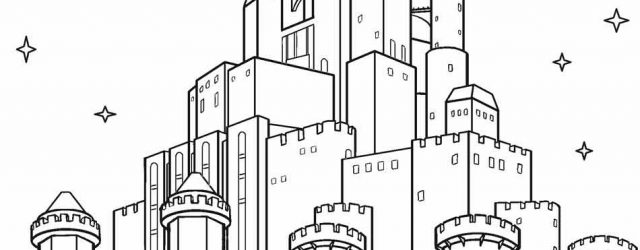 Castle Coloring Pages Printable Castle Coloring Pages For Kids Cool2bkids