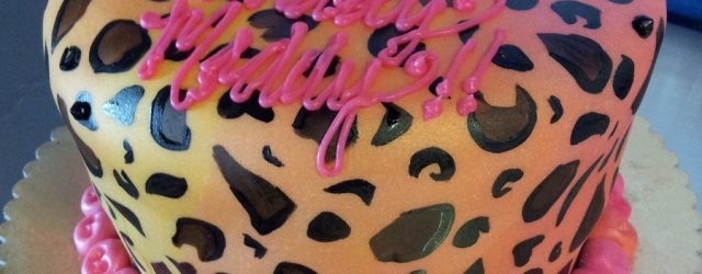 Cheetah Print Birthday Cakes Cheetah Print Birthday Cake Cakecentral