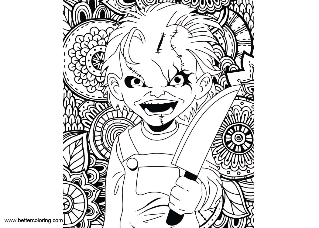 Creative Photo of Chucky Coloring Pages - albanysinsanity.com