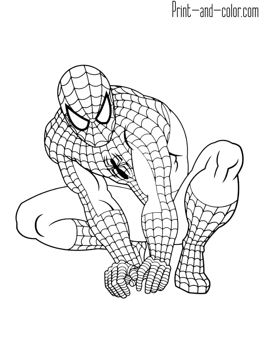 Spider Man Coloring Pages - Learny Kids