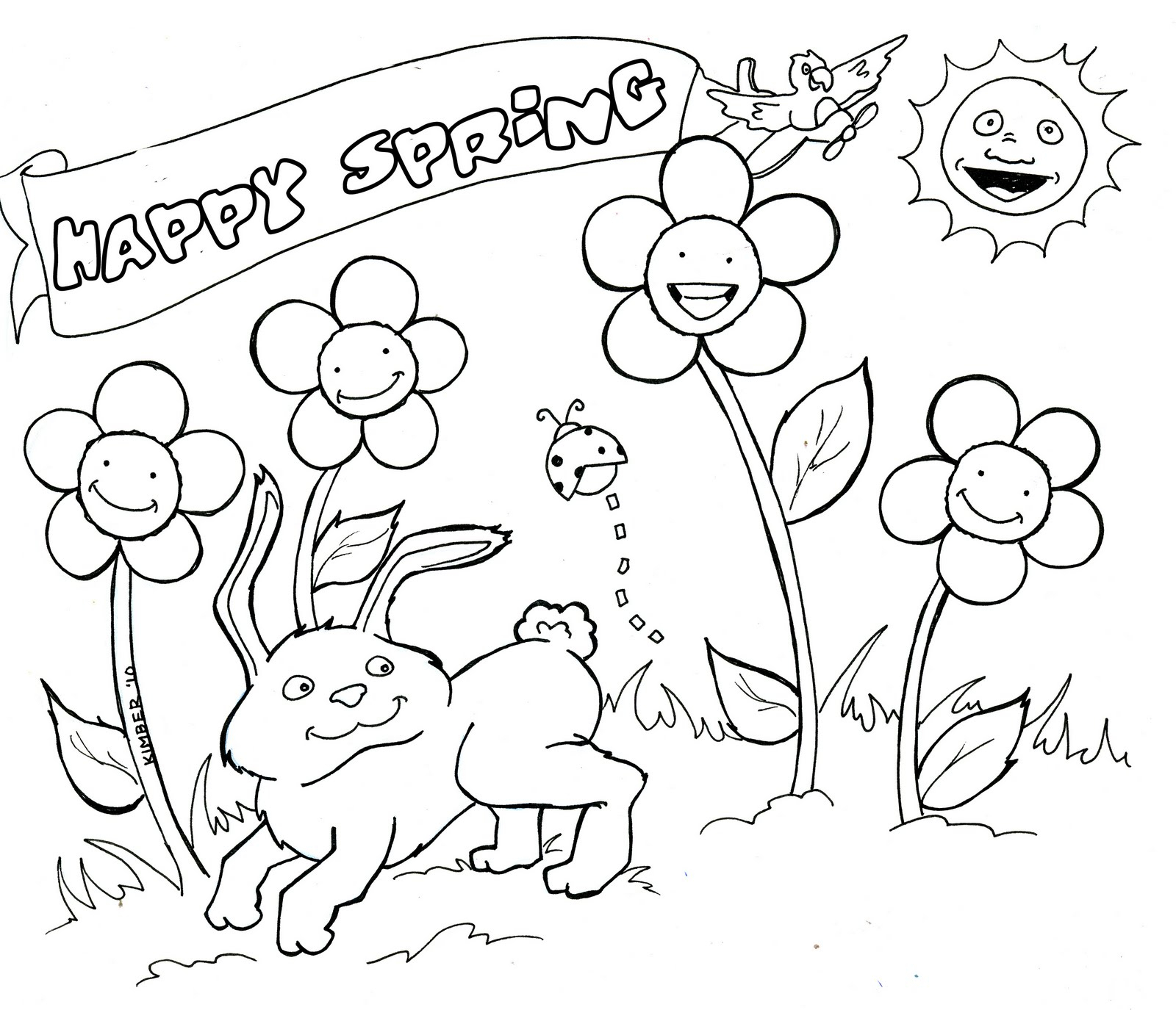 Coloring Pages Spring Spring Coloring Page Coloring Pages Spring Printable Coloring Pages