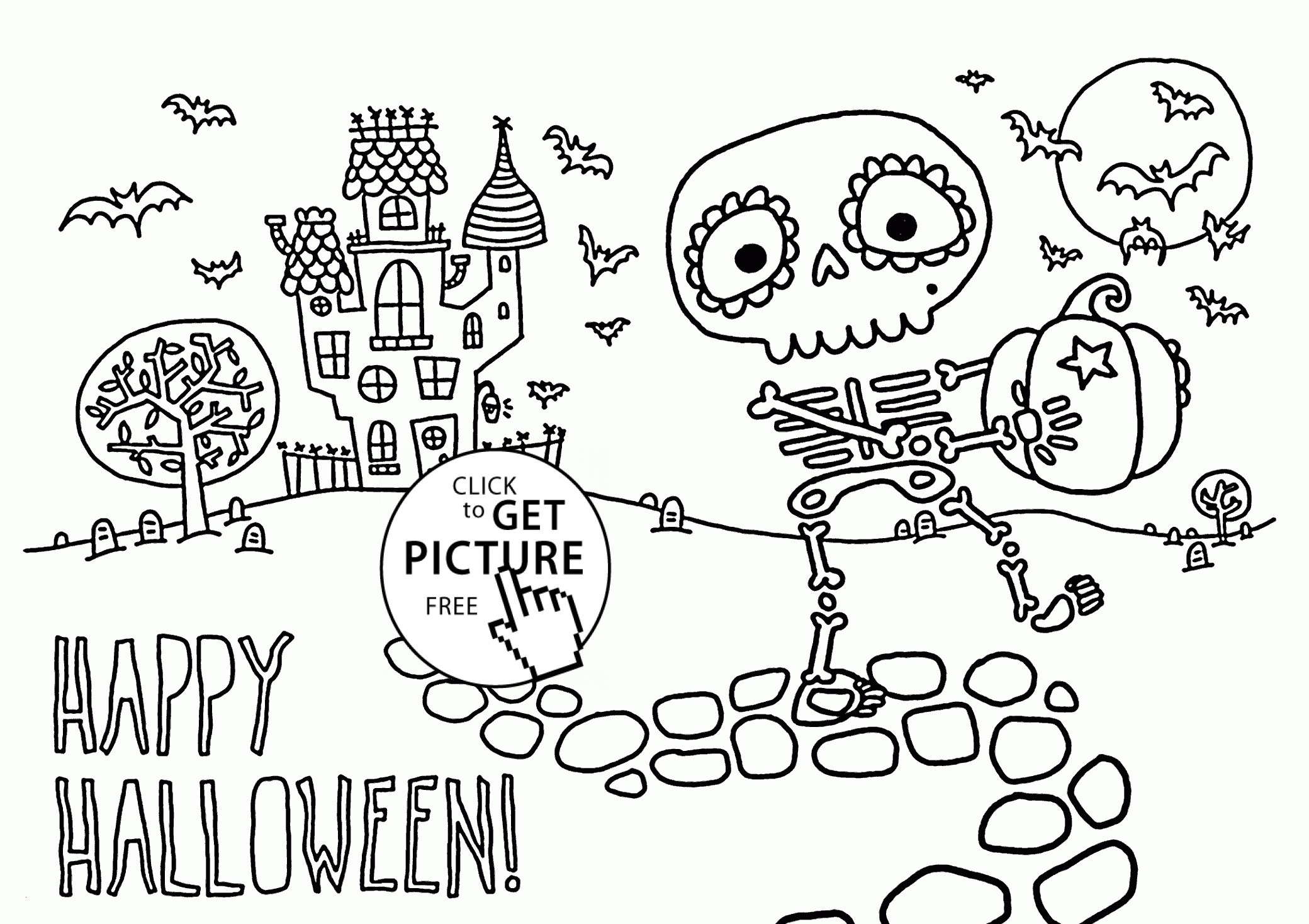 25+ Wonderful Picture Of Cute Halloween Coloring Pages