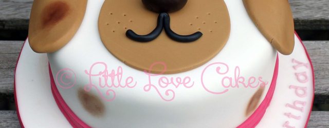 Dog Themed Birthday Cake Little Love Cakes Cute Dog Face Cake Pasteles Pinte