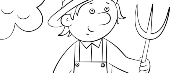 Farm Coloring Pages Letter F Is For Farmer Coloring Page Free Printable Coloring Pages