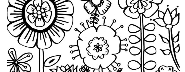 Flower Coloring Pages For Kids Free Printable Flower Coloring Pages For Kids Best Coloring Pages