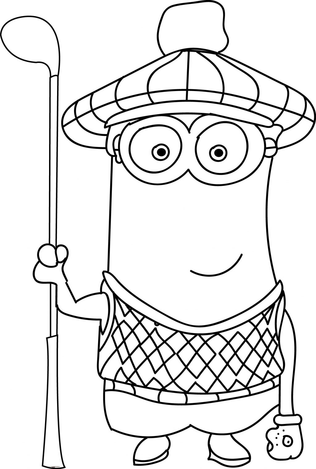 Golf Coloring Pages Coloring Page Unique Coloring Books Minion Golf Page Pages