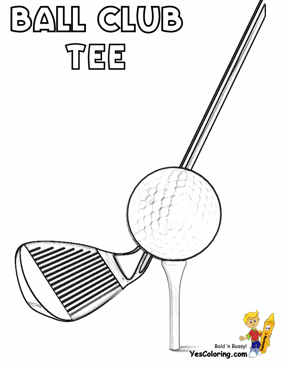 Golf Coloring Pages Gusto Golf Coloring Pictures Golf Sports Free Pga Golf