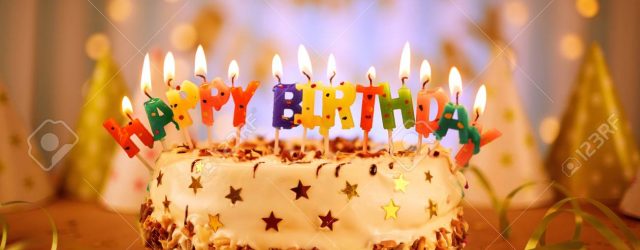Happy Birthday Cake With Candles Happy Birthday Cake With Candles Stock Photo Picture And Royalty
