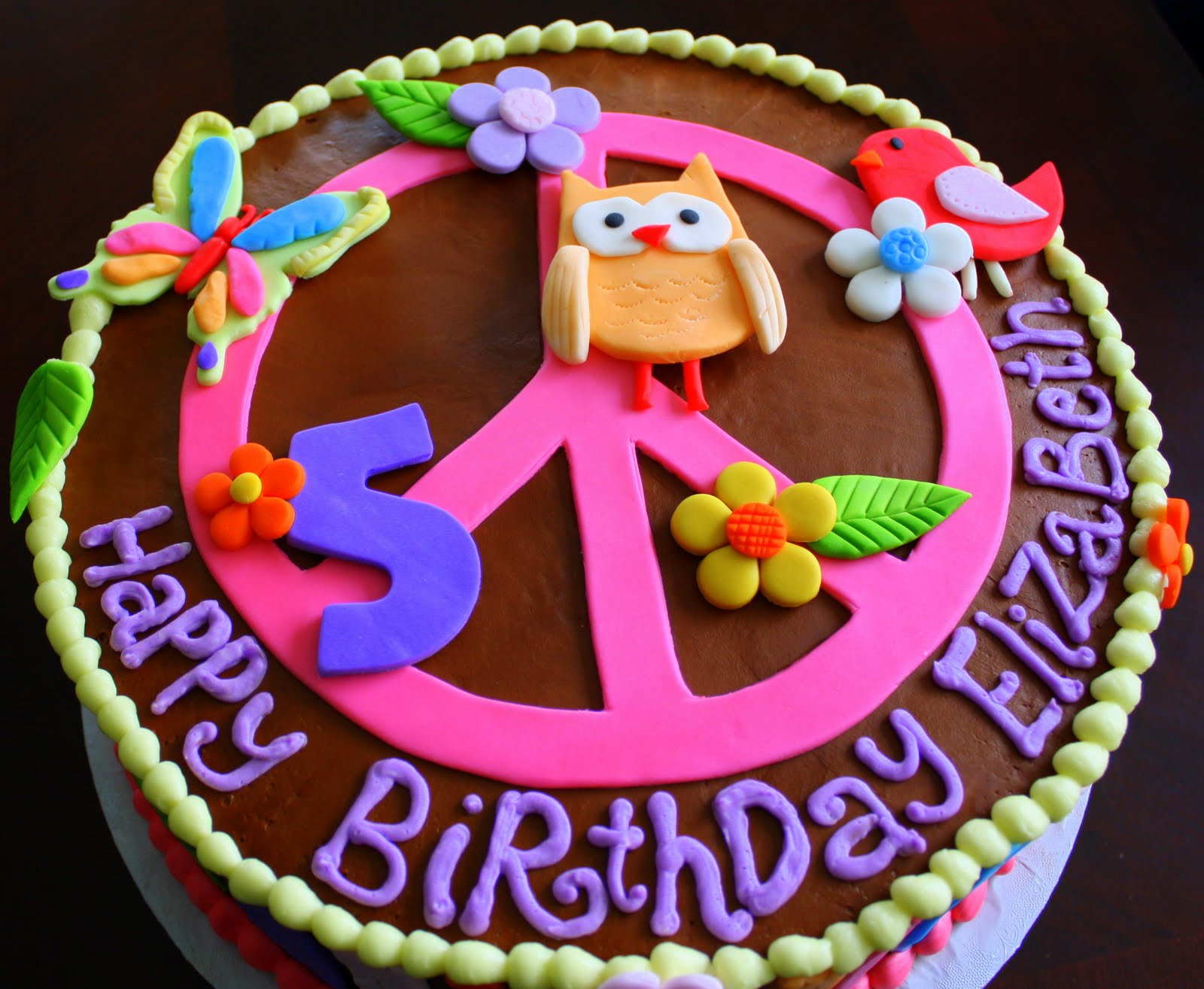 34 Elegant Photo Of Hippie Birthday Cake Albanysinsanity