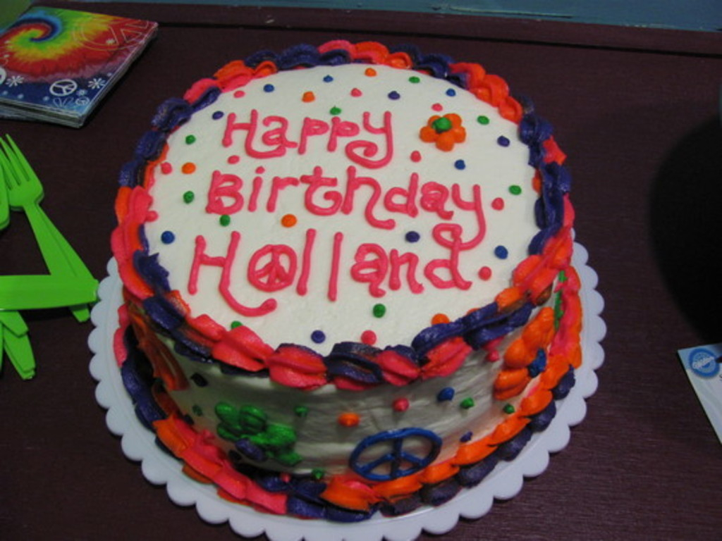 34 Elegant Photo Of Hippie Birthday Cake Albanysinsanity