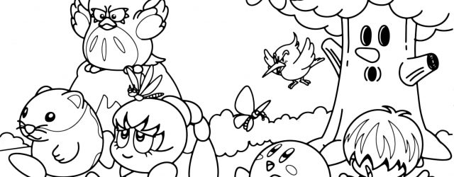 Kirby Coloring Pages Kir Buckets Coloring Pages Water Kir Coloring Pages Kids