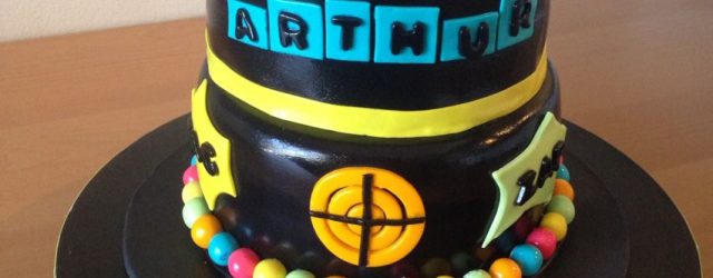 Laser Tag Birthday Cake Laser Tag Birthday Cake I Made This Chocolate Cake With Whipped