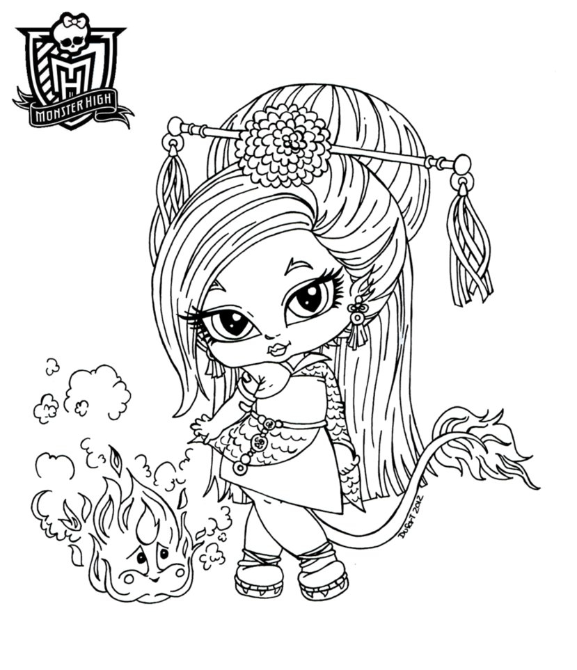 Beautiful Image of Monster High Coloring Page