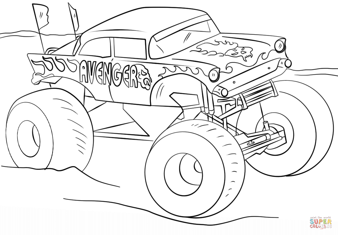 Inspiration Picture of Monster Jam Coloring Pages - albanysinsanity.com