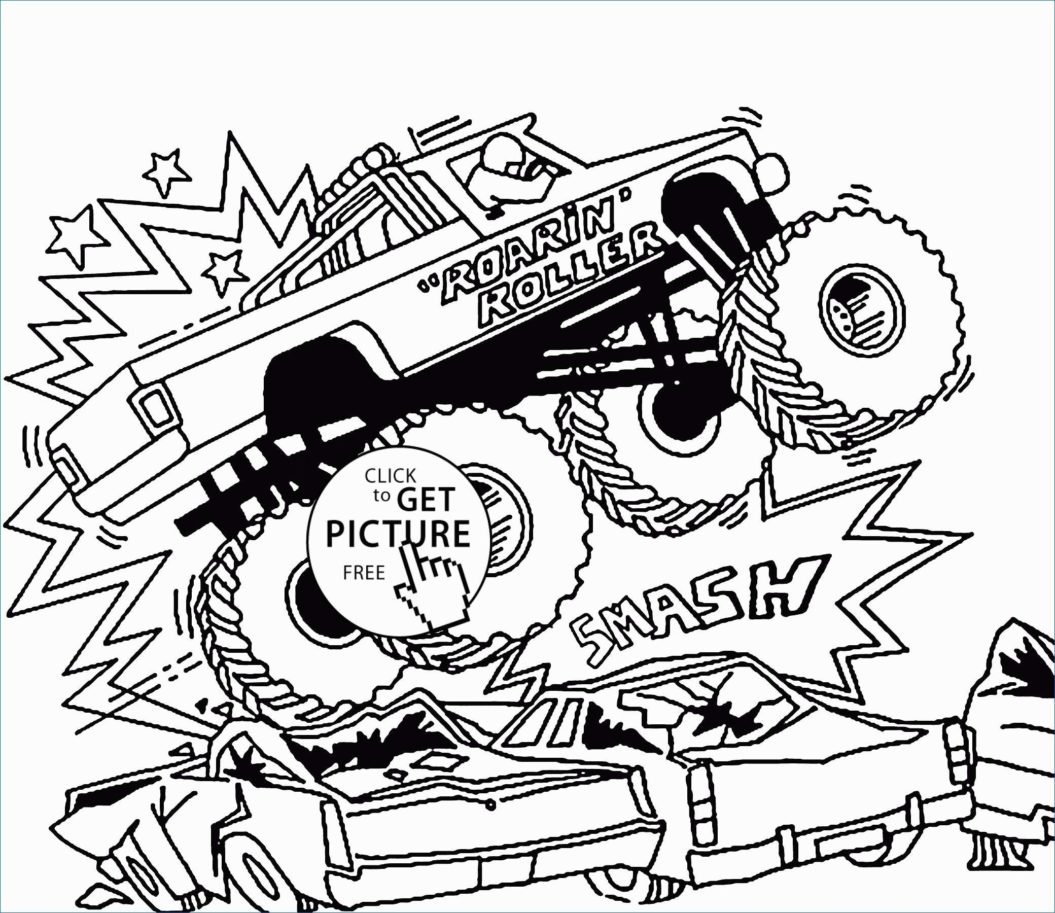 Monster Jam Coloring Pages Free Monster Truck Coloring ...