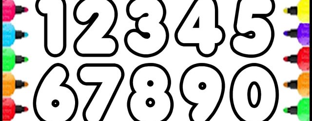 Numbers Coloring Pages 123 Numbers Coloring Pages How To Draw Numbers 0 To 9 And Coloring