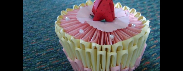 Origami Birthday Cake 3d Origami Birthday Cake Youtube