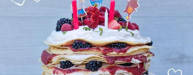 Pancake Birthday Cake Birthday Pancake Cake Ba Led Feeding