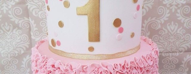 Princess 1St Birthday Cake First Birthday Cake With Pink And Gold Theme Birthdays