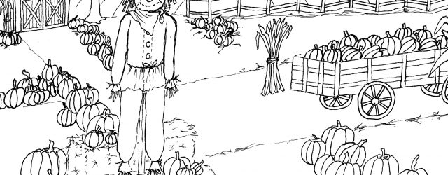 Pumpkin Patch Coloring Pages Pumpkin Patch Coloring Page Printable The Graphics Fairy
