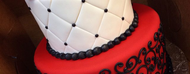 Red Birthday Cake Black White And Red Birthday Cake For A Phantom Of The Opera Theme