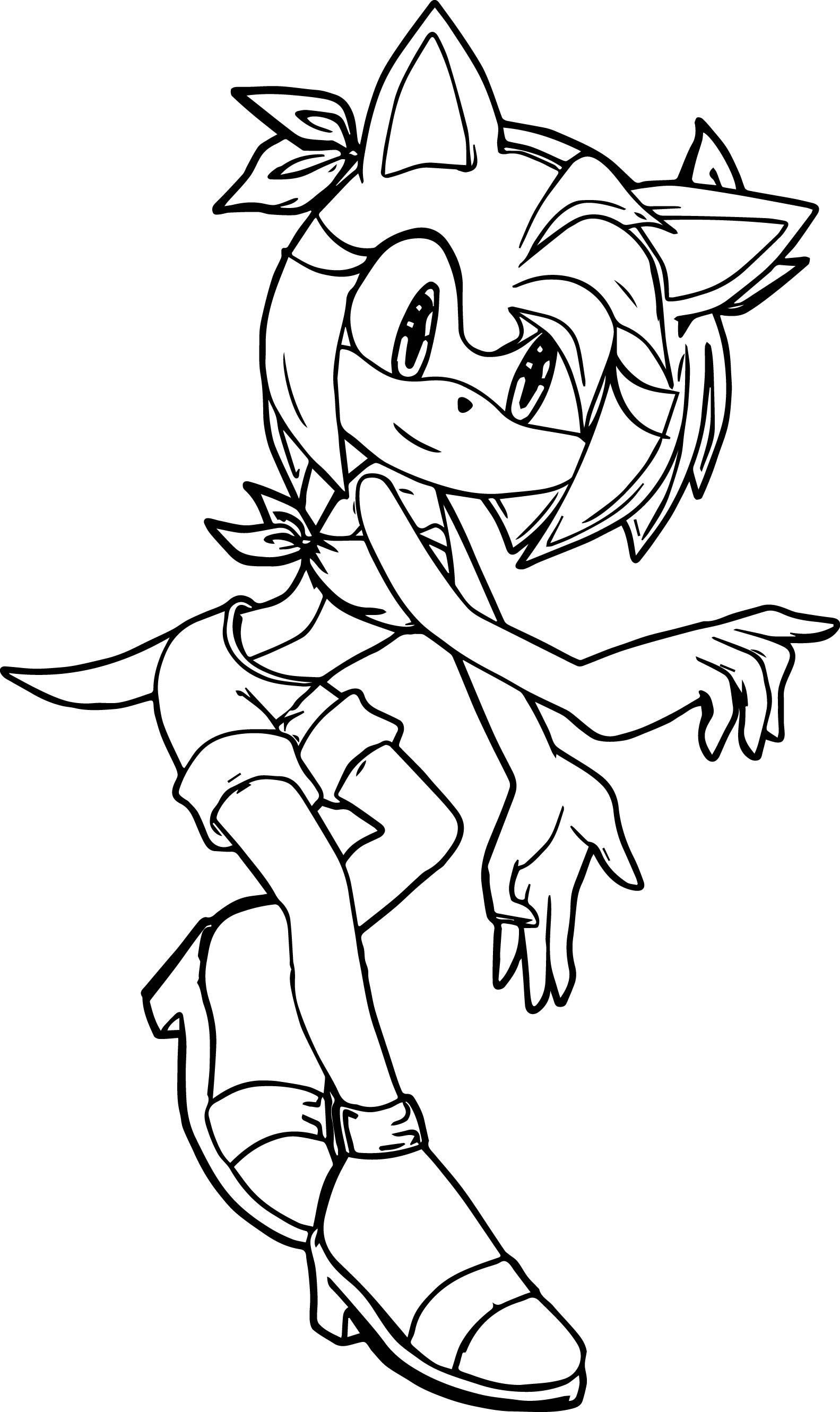 Rose Coloring Pages Amy Rose Coloring Page Wecoloringpage.