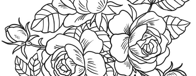 Rose Coloring Pages Roses Coloring Pages Free Coloring Pages