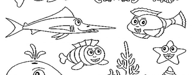Sea Creatures Coloring Pages Free Printable Ocean Coloring Pages For Kids