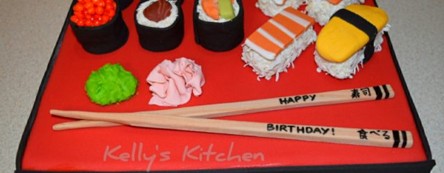 Sushi Birthday Cake Sushi Birthday Cake Cakecentral